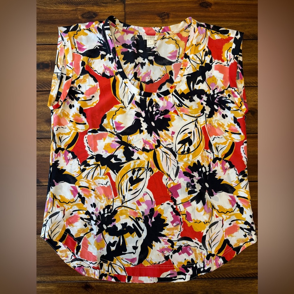 Women’s J Crew Sleeveless Blouse, size 6